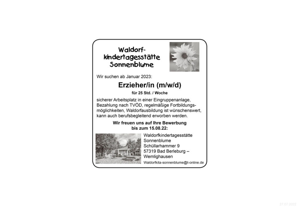 Waldorfkindertagesstätte-Sonnenblume-27-07-2022